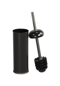 Resim Aqua Bagno Smile Klozet Ve Tuvalet Fırçası , Mat Siyah Siyah 