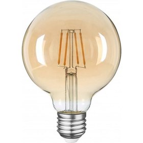 Resim Heka E27 G95 8 W 2500K Rustik Led Ampul Gün Işığı 