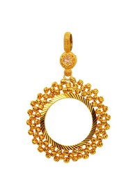 Resim 14 Ayar Dorikalı Yarım Altın Çerçevesi 