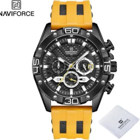 Resim Hanyang Bby Navıforce Lüks Erkekler Için Saatler Moda Silikon Kayış Askeri Su Geçirmez Spor Kronograf Kuvars Kol Saati Tarih ile (Yurt Dışından) 