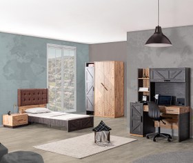 Resim Genç Odası, Elit Genç Odası Takımı - Dolap, Karyola, Komodin, Çalışma Masası 