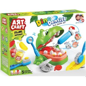 Resim Dinozor Dişçi Oyun Hamur Set 