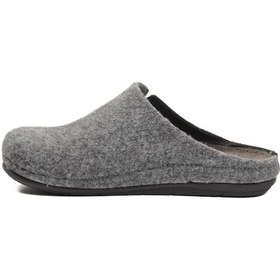 Resim Gri Siyah Anatomik Keçe Erkek Ev Terlik K-63.007 M Gri-siyah 