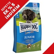 Resim Happy Dog Sensible Junior Kuzu Etli Yavru Köpek Maması 10 Kg 