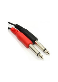 Resim 3.5 Mm Stereo To 2X6.3 Mm Mono Kablo 3 Metre 