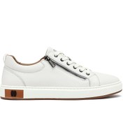 Resim Derimod Erkek Beyaz Bağcıklı Deri Sneaker,Kışlık Spor Ayakkabı 25WFD697118 