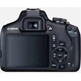 Resim Canon Eos 2000D DSLR Fotoğraf Makinesi 18-55mm ve 75-300mm Lens ile 24.1 MP Siyah 