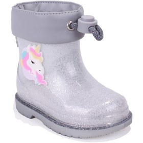 Resim Igor İgor W10339 Bimbi Unicornio Gümüş Ortopedik Kız Çocuk Yağmur Çizme Gümüş 