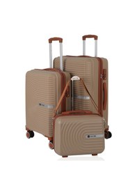 Resim Mçs Polipropilen 3lü Valiz Seti Orta & Kabin & Makyaj V374 S24sy1000080-set 10584 Şampanya/kahve Açık Bej - Kahverengi 