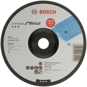 Resim Bosch 180*8 Standard For Metal Taşlama Taşı 