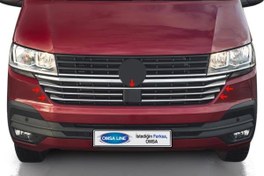 Resim OMSA VW T6.1 Transporter Krom Ön Panjur Alt Çıtası 5 Parça 2020-2023 Arası 