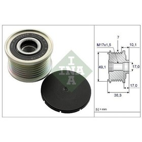 Resim Alternatör Kasnagı Mercedes Vıto Om622 W447 14 . Renault R9m M9r 