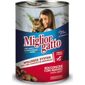 Resim Miglior Gatto Biftekli Konserve Yetişkin Kedi Maması 405 G 