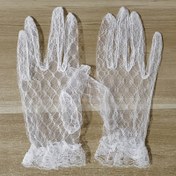 Resim Noel Hediyeleri, Düğün Gelin Elbiseleri, Günlük Performanslar için Şeffaf Dantel Eldivenler, Kısa Tulle Seksi Beyaz Eldivenler, Düğünlerde Hediye Edilebilecek Eldivenler. 