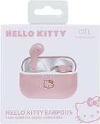 Resim OTL Technologies Hello Kitty kablosuz Bluetooth V5.0 çocuklar için kulaklık, şarj gövdeli, pembe 