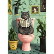 Resim JOZYSH 1 adet Büyük Boy [30x40cm/11.8x15.7Inch ]/[40x50cm/15.7x19.7Inch] Akrilik Elmas Boyama Kiti, Yaramaz Küçük Kedi Yetişkin Çerçevesiz El Yapımı 5D Elmas Boyama Kiti, Tamamen Yapay Yuvarlak Kare Elmas Rhinestone Mozaik Boyama, Elmas Sanat Kiti, Ev Dekorasyonu Ofis Ev Duvar Sanatı Dekorasyonu Festival Hediyesi 
