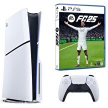 Resim Sony Playstation 5 Slim CD Edition Oyun Konsolu - Fifa FC 25 PS5 Oyun (İthalatçı Garantili) 