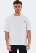 Resim Slazenger KAISER IN Oversize Erkek Tişört Beyaz 