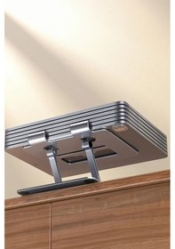 Resim Thentech Şık Görünümlü 360 Derece Dönebilen Aşağı Yukarı Ayarlanabilir Tablet Laptop Standı Metal Stand 