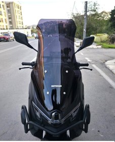 Resim Motocam Yamaha Nmax Ön Cam 2025-2026 Model 72cm Siyah Renkli 4mm 
