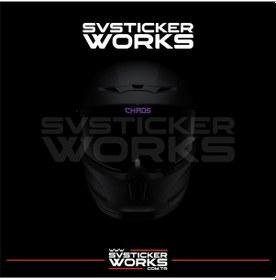 Resim Chaos Vizör Sticker Kask Vizör Sticker Tüm Kasklar Uyumlu 1 Adet Mor 