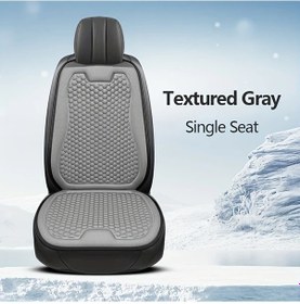 Resim Honeybeeshop Gri 1 Adet Araba Koltuğu Yastığı Tüm Mevsimler Konforlu Nefes Ofis Koltuğu Matı 3d Basit Soğutma Pedı 