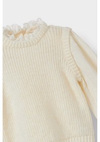 Resim Defacto Kız Bebek Bisiklet Yaka Nakışlı Kazak C8277a525wnbg744 Bej 