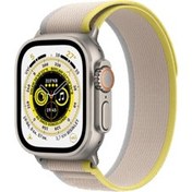 Resim Apple Watch Ultra GPS + Cellular 49 mm Titanyum Kasa ve Sarı/Bej Trail Loop | Apple Apple