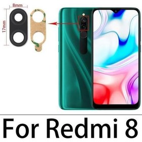 Resim Xiaomi REDMİ 8 Arka Kamera Camı Lens Yapışkanlı 