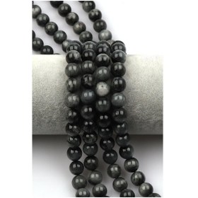 Resim Kartal Gözü Doğal Taş Dizi 10 Mm Küre Kesim 