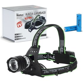 Resim Tx6 Led Şarjlı Kafa Lambası Wt-626 Altın - Siyah 