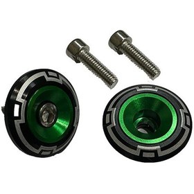 Resim 8 Mm Desenli Yeşil Sehpa Yüzüğü Siyah 