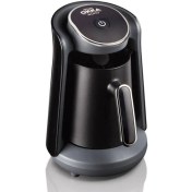 Resim Krom Kapasiteli Türk Kahvesi Makinesi, 4 Fincan, Şık ve Kullanışlı Tasarım 