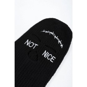 Resim Dükkan Design Not Nıce Siyah Kar Maskesi 