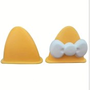 Resim Chuangyinshop Turuncu Beyaz Kedi Kulakları Ve Fiyonk Kask Aksesuar Seti Dayanıklı Abs 