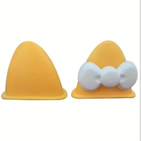 Resim Chuangyinshop Turuncu Beyaz Kedi Kulakları Ve Fiyonk Kask Aksesuar Seti Dayanıklı Abs 