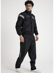 Resim Scudo Peru Siyah Alt Üst Motosiklet Yağmurluğu - S 