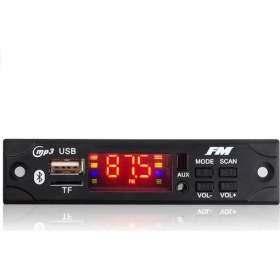 Resim Magicvoice PowerMaster M517 Oto Teyp Dijital Player Board USB/AUX/SD/FM/Bluetooth Kumandalı Mikrofonsuz Çevirici (12V-500MA) 