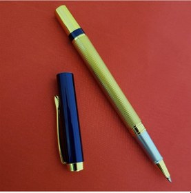 Resim Büro Ev Ofis Hediyesi İçin Kutulu Golden Lacivert Roller Kalem 