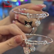 Resim For Kuromi Charm Bileklikler - Kadınlar için sevimli çizgi film hayvan temalı alaşım takı, Y2K tarzı taşlı, günlük giyim ve Sevgililer Günü hediyesi için mükemmel, tüm mevsimler için uyumlu, Sevgililer Günü hediyesi|Oyunca aksesuarı|Dayanıklı bileklik, çizgi film aksesuarları 