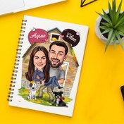 Resim Orman Evi Keyfi Yapan Çiftler Defter 