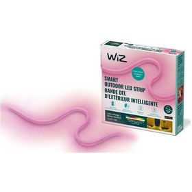 Resim Wiz 5 Metre Akıllı Outdoor Led Şerit 240 Lumen Ip65 24 Watt Renkli 