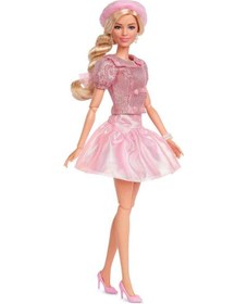 Resim Barbie The Movie Pembe Bereli Barbie Bebek Jbj53 