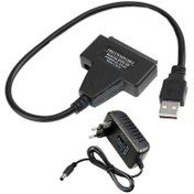 Resim USB 2.0 to sata 2.5\ 3.5\" hdd kablo12V Power Adaptörlü 