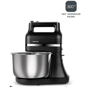 Resim Homend Profashion 3021H El Mikseri Fonksiyonlu ve 360° Dönerek Karıştırma Teknolojili Stand Mikser 
