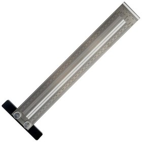 Resim Rox Wood 0090 Hassas İşaretleme Şablon Paslanmaz T Cetvel 300 Mm 