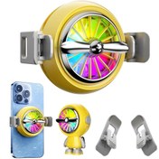Resim Tmax Ultra Kaliteli Klimalı 2in1 Telefon Sogutucu Magsafe Özellikli Mandallı Aliminyum Rgb Işıklı FAN(2024 Yeni Model) 