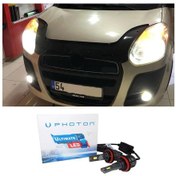 Resim Fiat Doblo D3 Led Xenon Uzun Far Ampulü H1 Ultimate 9500 Lumens Yeni Seri Beyaz 2010-2015 