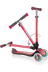 Resim Sevimle Store Elite Deluxe Işıklı Scooter - Kırmızı 444-402 