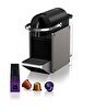 Resim Nespresso C62 Pixie Titan Kahve Makinesi-Gri 